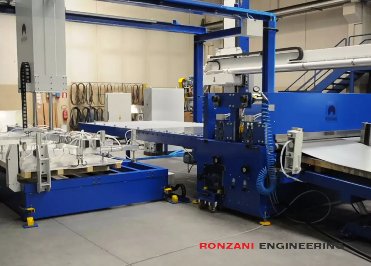 Meccanica Ronzani - carico scarico lamiere - Levico Terme (TN)